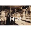 Image 1 : Store Interior Soda Counter Postcard Rack & Moxie Sign Photo PC