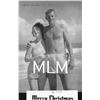 Image 1 : Merry Christmas Man & Woman on Beach Ft. Pierce, Florida Photo Postcard