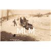 Image 1 : Clearing Snow Milk Delivery Sled Pleasant Valley Ashland, New York Photo Postcard