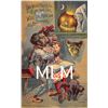 Image 1 : Black Americana Halloween Cat, Pumpkin & Ghost # 6508 Postcard