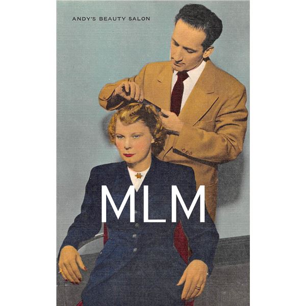 Andy's Beauty Salon Bronx, New York Linen Advertising Postcard