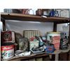 Image 1 : Shelf Lot Of Vintage Food Tins + Vintage Utensils