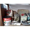 Image 2 : Shelf Lot Of Vintage Food Tins + Vintage Utensils