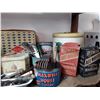Image 3 : Shelf Lot Of Vintage Food Tins + Vintage Utensils