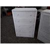 Image 2 : 5 Drawer White Wicker Dresser, 5 Drawer 1 Door White Wicker Dresser, + White Wicker Twin Head Board
