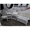 Image 1 : White Wicker Chair, Shelf, Side Table, Chest + More