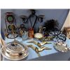 Image 2 : Lot Of Candle Holders, Brass Birds, + More