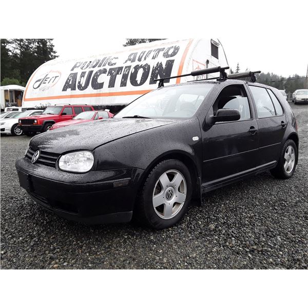 A10 --  2000 VW GOLF GLS, Black, 327499 KM's