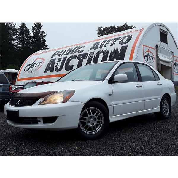 E5 --  2006 MITSUBISHI LANCER OZ RALLY , White, 253861 KM's