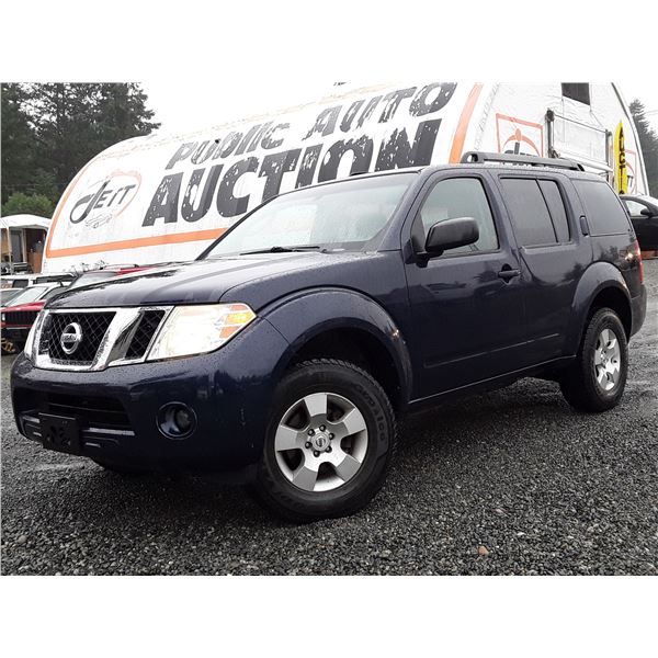 E3 --  2008 NISSAN PATHFINDER S 4X4, Blue, 159,275 MILES KM's