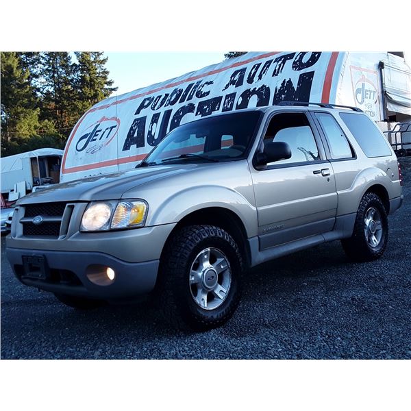 A12C --  2002 FORD EXPLORER SPORT 4X4, Brown, 300984 KMs   "NO RESERVE"