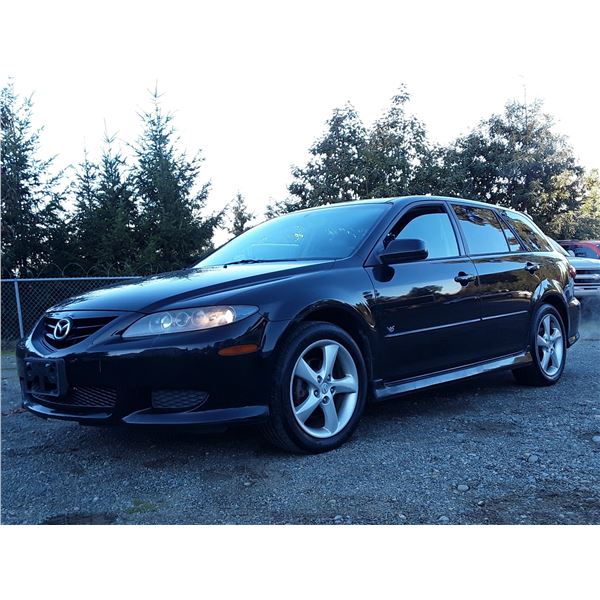 B2 --  2005 MAZDA 6S, Black, 177453 KM's