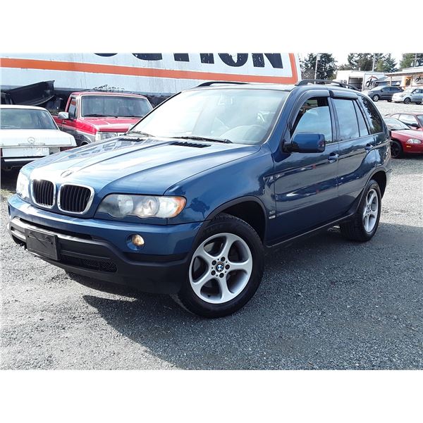 D6 --  2002 BMW X5 3.OI AWD , Blue, 312757 KM's