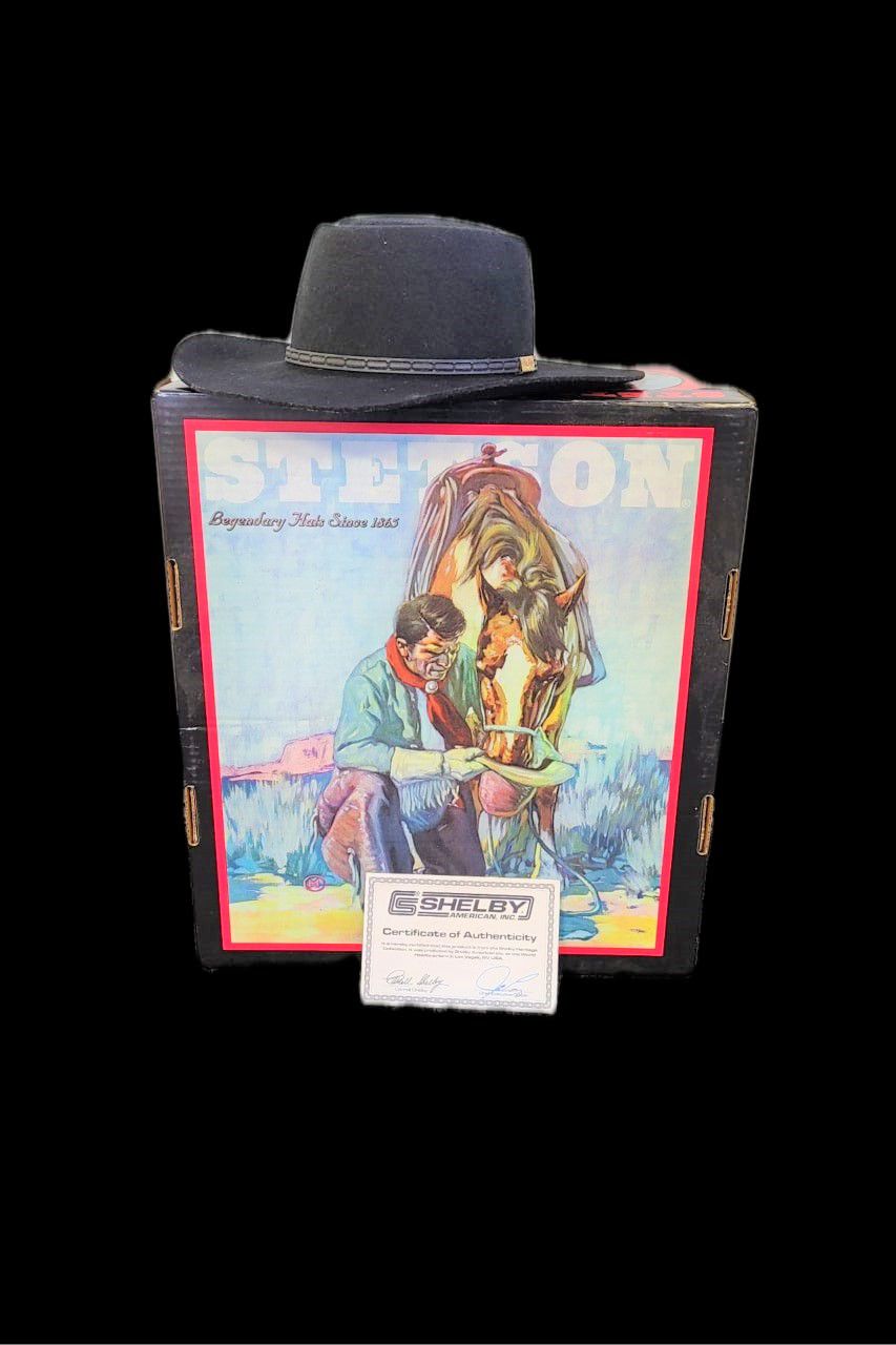 NO RESERVE VERY RARE! CARROLL SHELBY BOXED STETSON HAT COMES WITH
