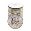 Image 1 : Roll of (20) Brilliant Uncirculated 1963 Franklin Half Dollar Coins
