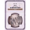 Image 1 : 1923 $1 Peace Silver Dollar Coin NGC MS64