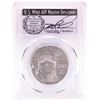 Image 1 : 2018 $100 American Platinum Eagle Coin PCGS MS70 Cleveland Signature First Day of Issue