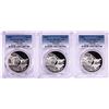 Image 1 : Lot of (3) 2016 Proof South Africa 2 Rand Cheetah Silver Coins PCGS PR70DCAM