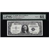 Image 1 : 1935D $1 Silver Certificate Star Note Fr.1613N* PMG Choice Uncirculated 64EPQ
