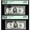 Image 1 : (2) Consecutive 1981 $5 Federal Reserve Ink Smears Error Notes PCGS Gem New 65PPQ