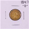 Image 1 : 1847-O $2 1/2 Liberty Head Quarter Eagle Gold Coin