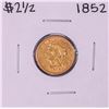 Image 1 : 1852 $2 1/2 Liberty Head Quarter Eagle Gold Coin