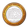 Image 1 : .999 Silver McCarran International Airport Las Vegas, NV $10 Limited Casino Token