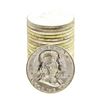 Image 1 : Roll of (20) Brilliant Uncirculated 1963-D Franklin Half Dollar Coins