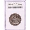 Image 1 : 1841 Seated Liberty Half Dollar Coin ANACS EF40