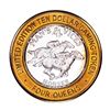 Image 1 : .999 Silver Four Queens Casino Hotel Las Vegas, NV $10 Limited Edition Gaming Token