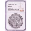 Image 1 : 1988 $1 American Silver Eagle Coin NGC MS69