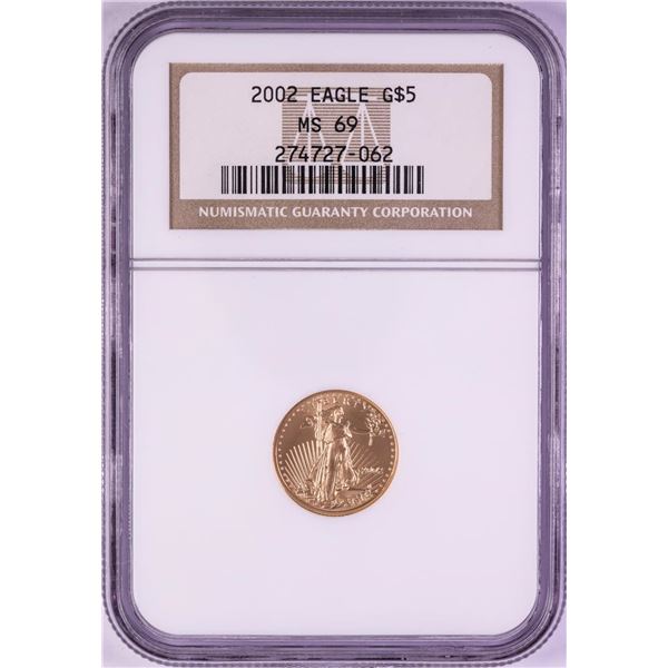 2002 $5 American Gold Eagle Coin NGC MS69