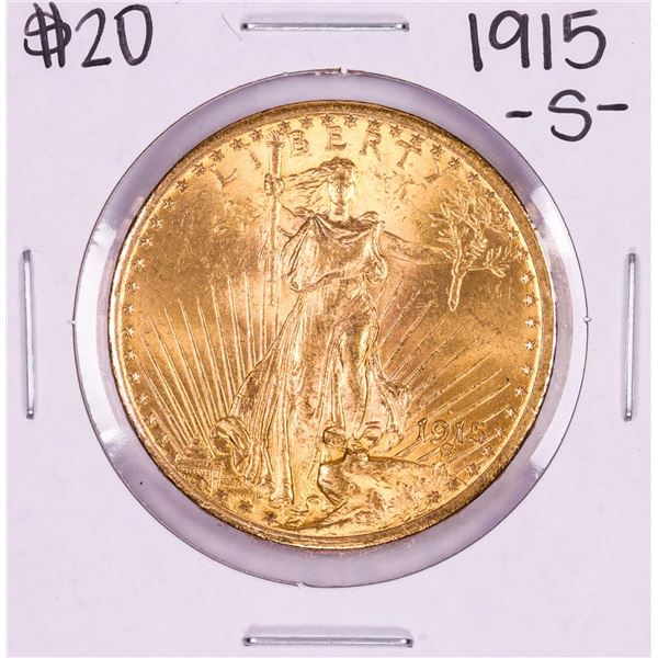 1915-S $20 St. Gaudens Double Eagle Gold Coin