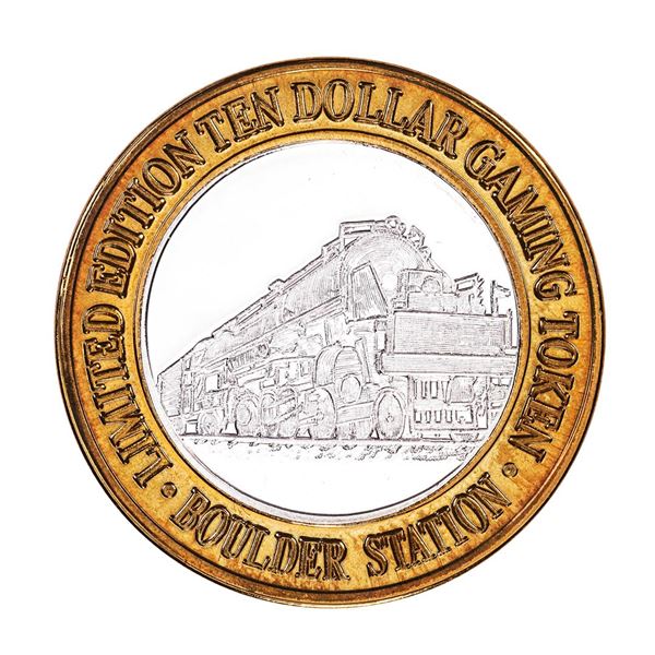 .999 Silver Boulder Station Hotel Casino Las Vegas, NV $10 Limited Casino Token