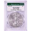 Image 1 : 2015-(P) $1 American Silver Eagle Coin PCGS MS69 Struck at Philadelphia