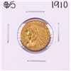 Image 1 : 1910 $5 Indian Head Half Eagle Gold Coin