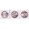 Image 2 : Lot of (3) 1980 Mexico Onza Silver Coins