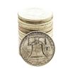 Image 2 : Roll of (20) Brilliant Uncirculated 1962 Franklin Half Dollar Coins