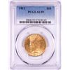 Image 1 : 1911 $10 Indian Head Eagle Gold Coin PCGS AU55