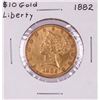 Image 1 : 1882 $10 Liberty Head Eagle Gold Coin