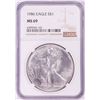 Image 1 : 1986 $1 American Silver Eagle Coin NGC MS69