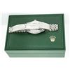 Image 9 : Rolex Men's Stainless Mother Of Pearl Diamond Datejust Wristwatch With Rolex Box