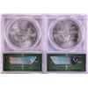 Image 2 : Lot of 2016(P) & 2016(S) $1 American Silver Eagle Coins ANACS MS69
