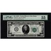 Image 1 : 1928A $20 Federal Reserve Note Dallas Fr.2051-K PMG About Uncirculated 55