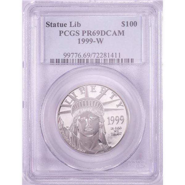 1999-W $100 Proof Platinum American Liberty Coin PCGS PR69DCAM