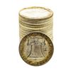 Image 2 : Roll of (20) Brilliant Uncirculated 1962-D Franklin Half Dollar Coins
