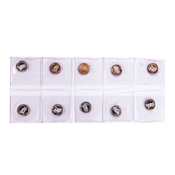Lot of (10) Disney Mickey & Minnie Mouse 1/20 oz. .999 Fine Silver Coin Rounds
