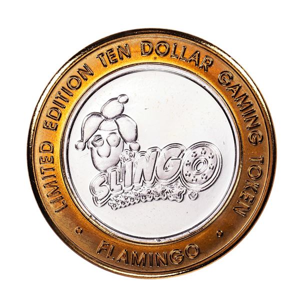 .999 Silver Flamingo Las Vegas, Nevada $10 Casino Limited Edition Gaming Token
