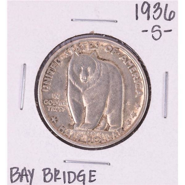 1936-S Bay Bridge Commemorative Half Dollar Coin
