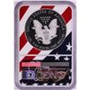 Image 2 : 2018-W $1 Proof American Silver Eagle Coin NGC PF69 Ultra Cameo Congratulations Flag
